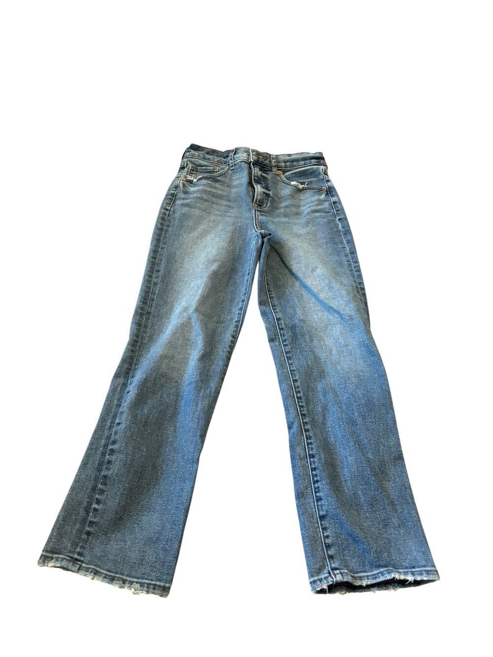 Express Straight Ankle High Rise Jeans Size 2R